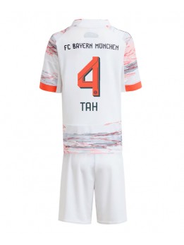 Billige Bayern Munich Jonathan Tah #4 Bortedraktsett Barn 2025-26 Kortermet (+ Korte bukser)